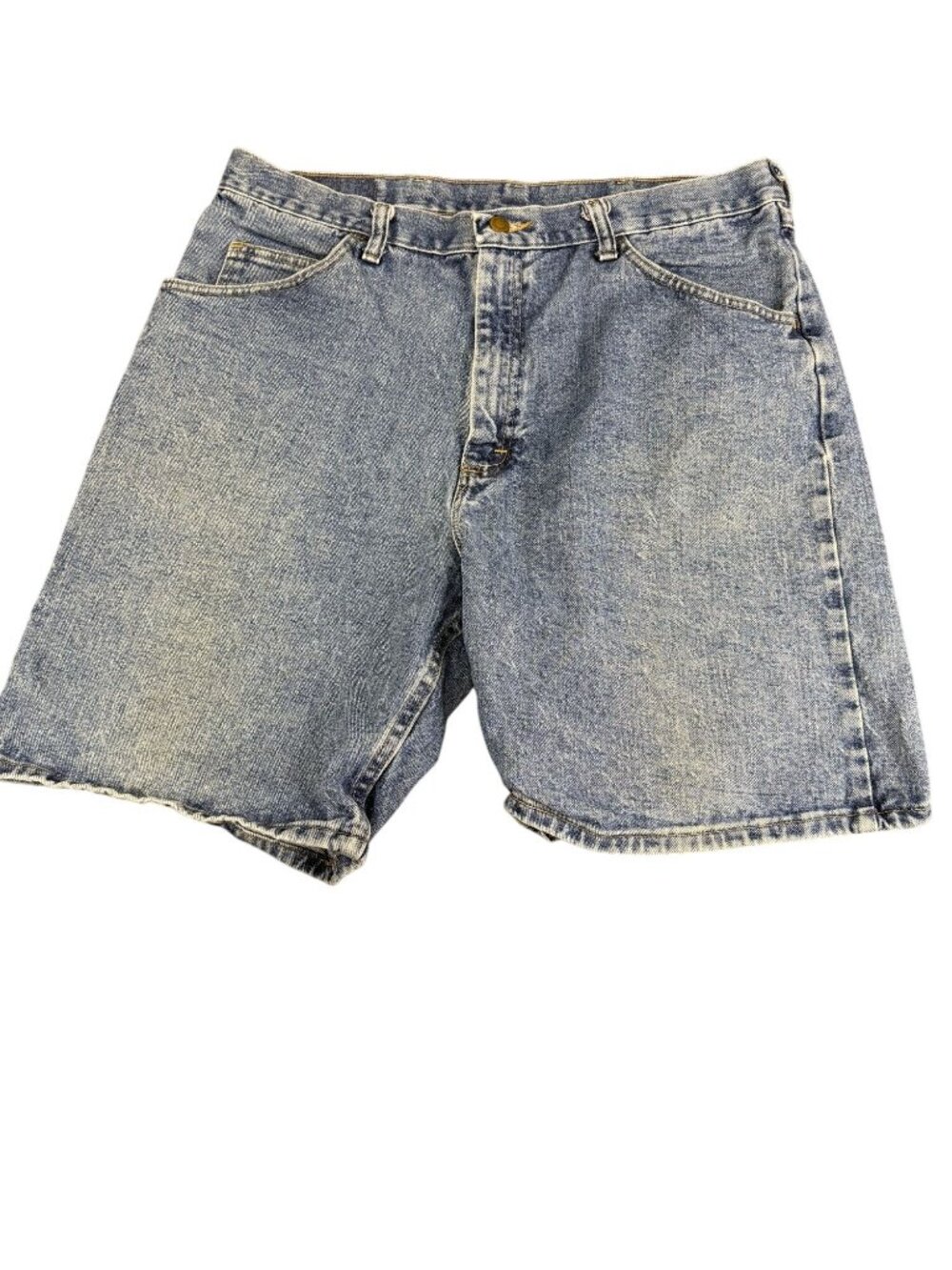 Wrangler Mens 36 Relaxed Fit Blue Denim Jean Shorts